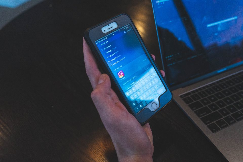 Mobile application on a phone